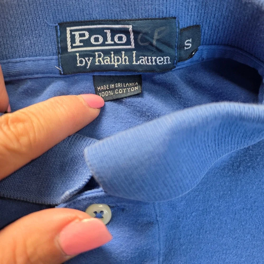 Polo Ralph Lauren Mens Blue Short Sleeve Polo Shirt‎ Small Red Pony Logo